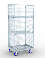 MULTIPURPOSE ROLL CAGE WITH COLLAPSIBLE SHELVES 